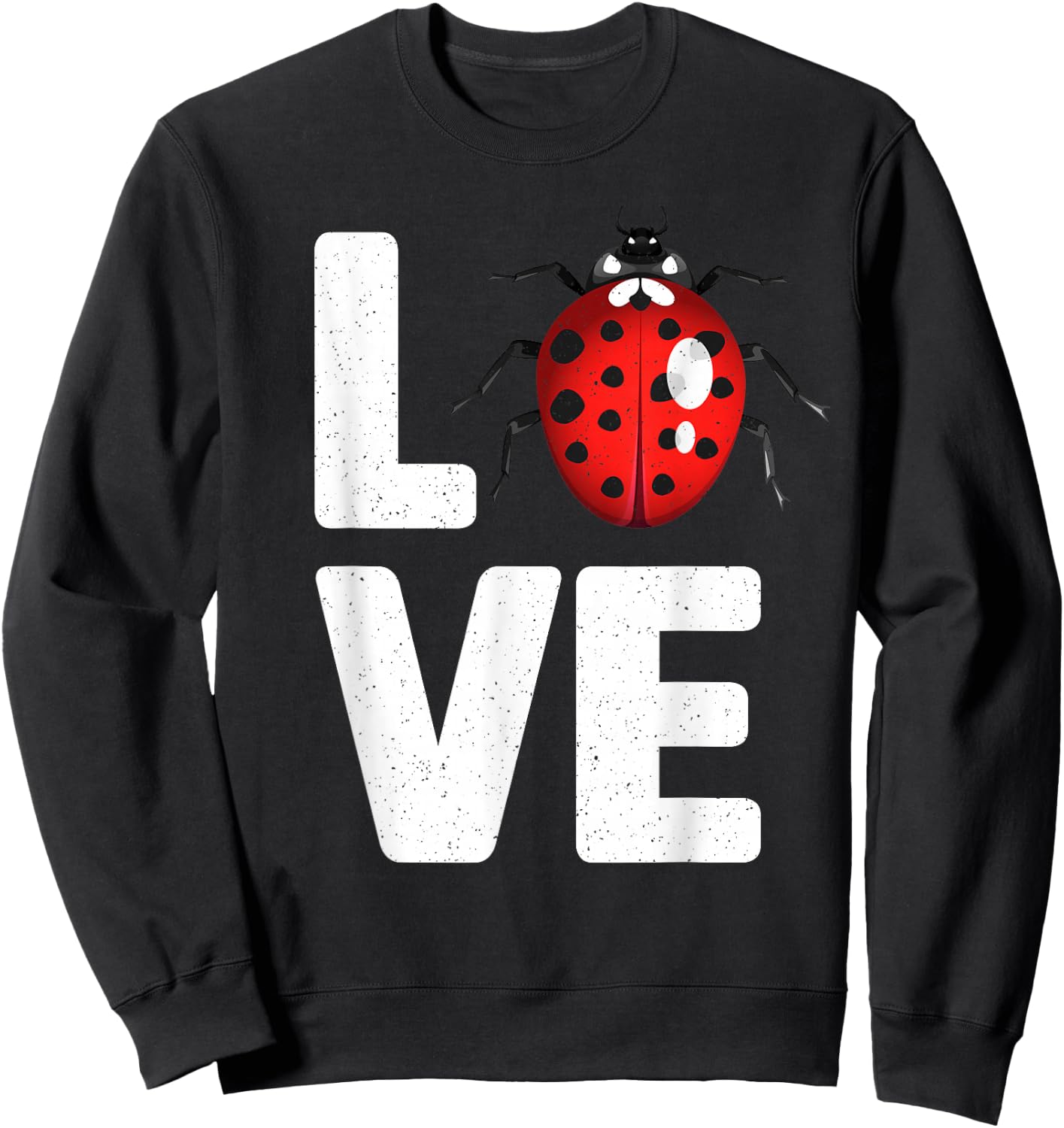 Cute Ladybug Art Women Kids Insect Bug Ladybug Lover Sweatshirt - Sweatshirt | Black