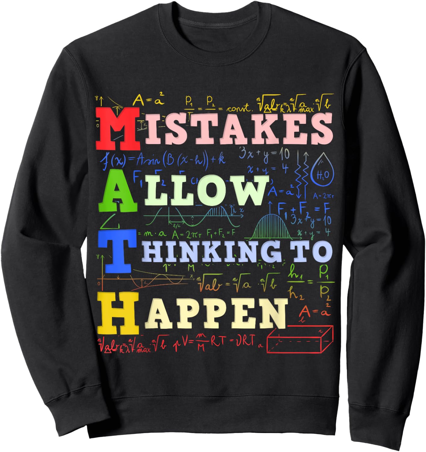 Math Teacher Math Student Mathematics Men Women Girls Kids Sweatshirt - Sweatshirt | Black
