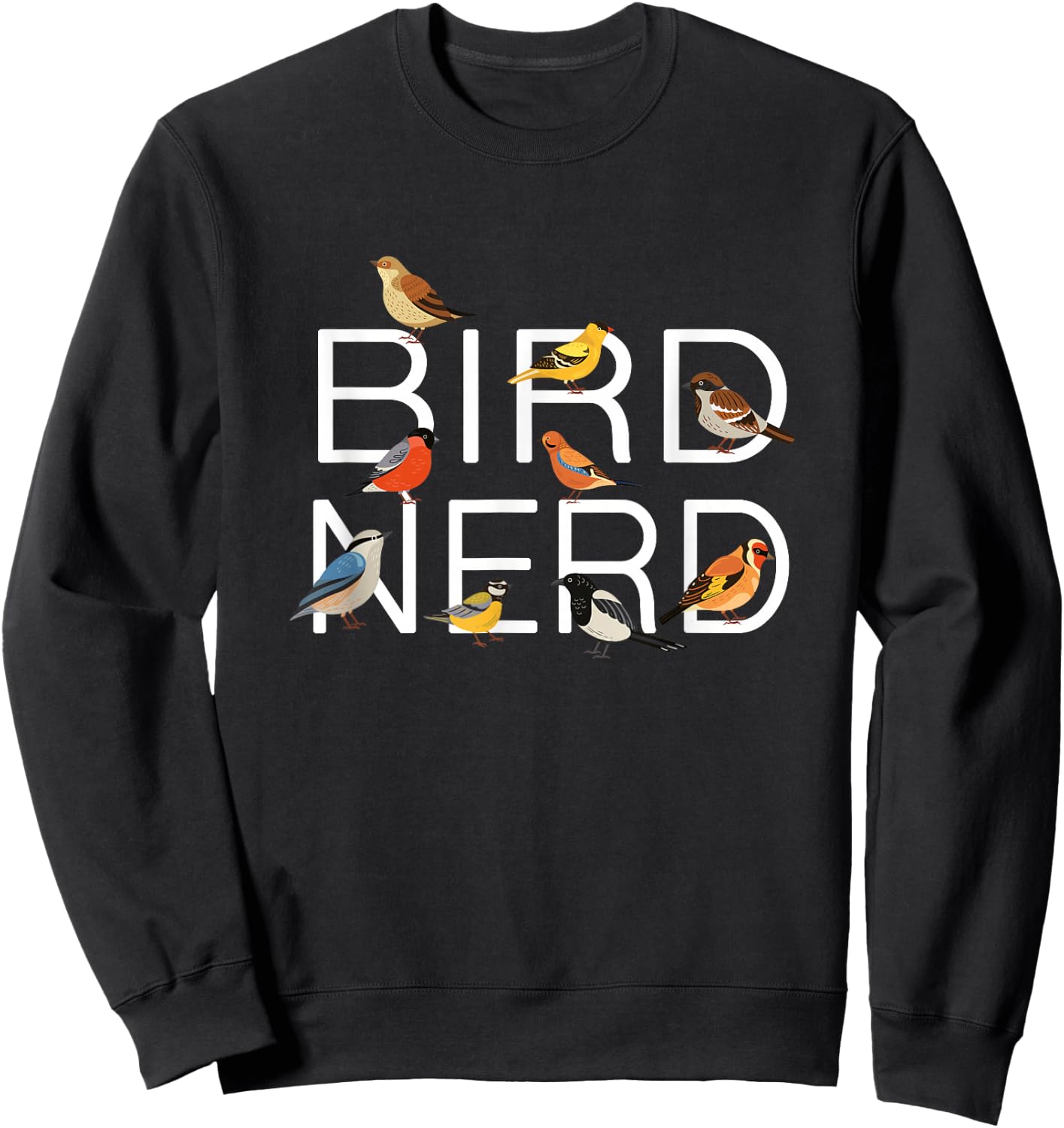 Vogelliebhaber Vogelbeobachtung Vogel Nerd Vogelbeobachter Birder Sweatshirt - Sweatshirt | Black