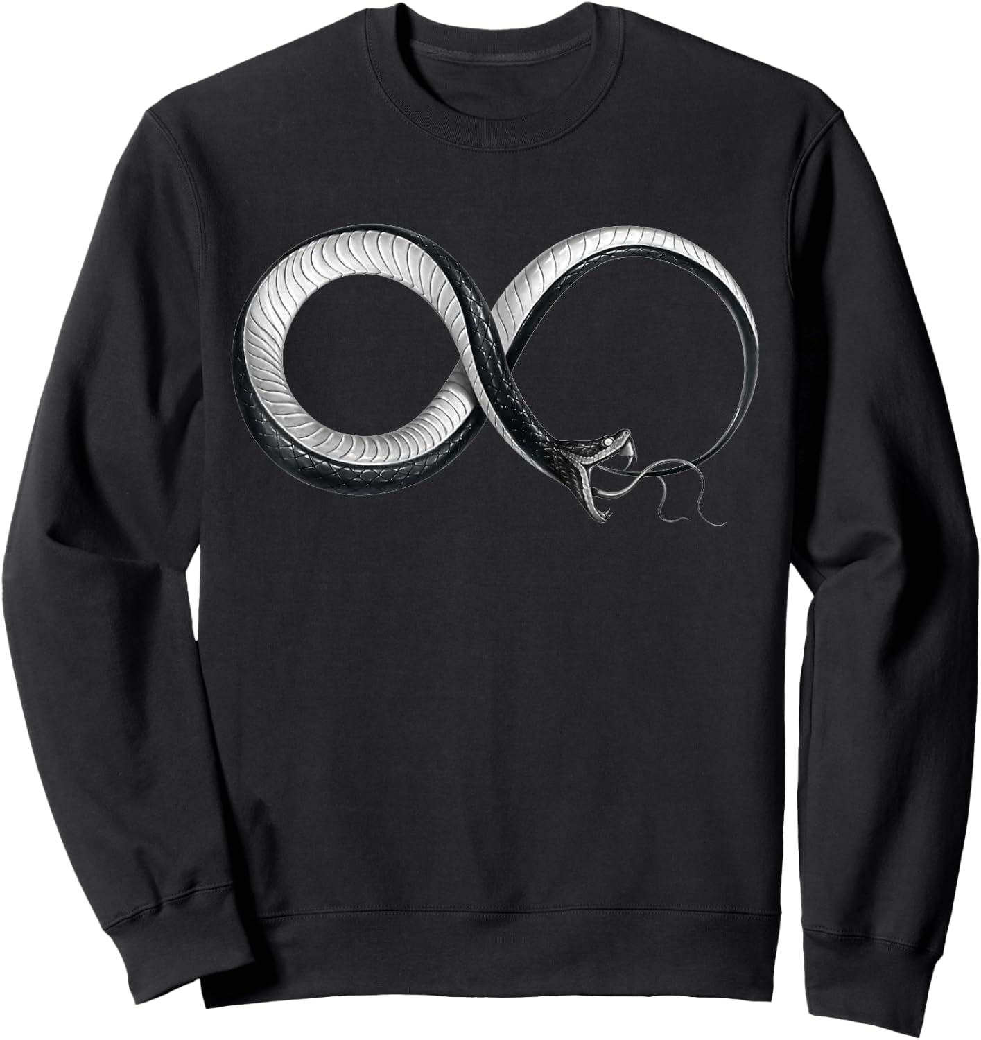 Infinity Snake Occult Ouroboros Sweatshirt - Sweatshirt | Black