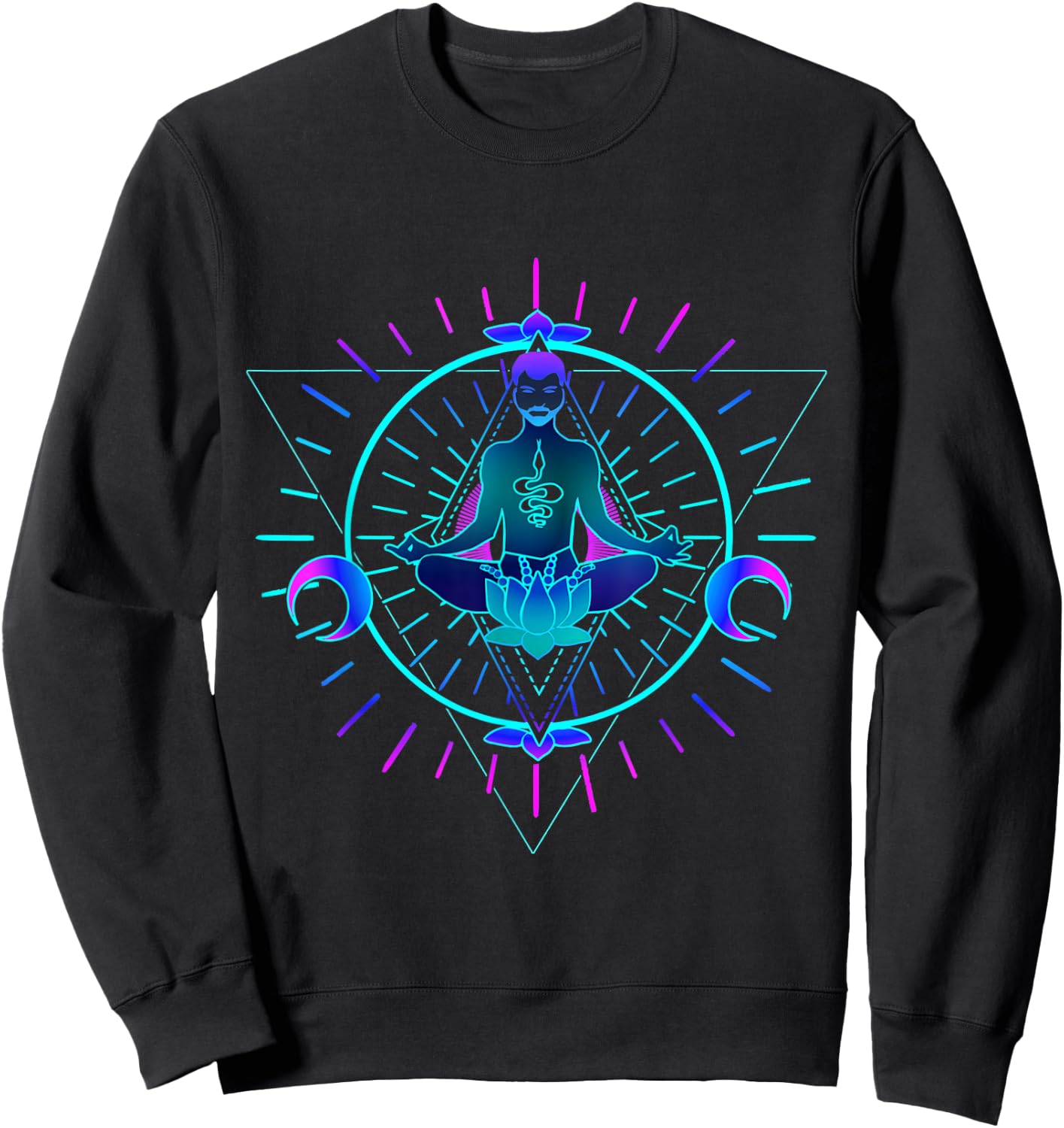 Psychedelic Goa Trance Spiritual Psytrance , black Sweatshirt - Sweatshirt | Black