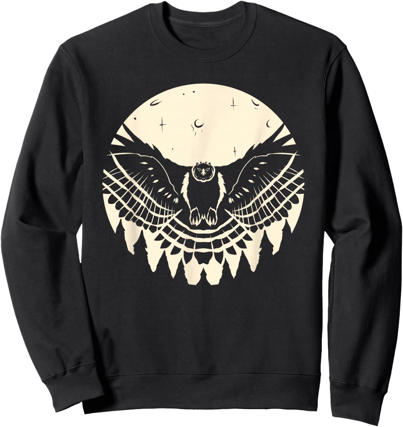 Harpyie Vor Dem Mond Greifvogel Adler Vogel Harpy Eagle Sweatshirt - Sweatshirt | Black
