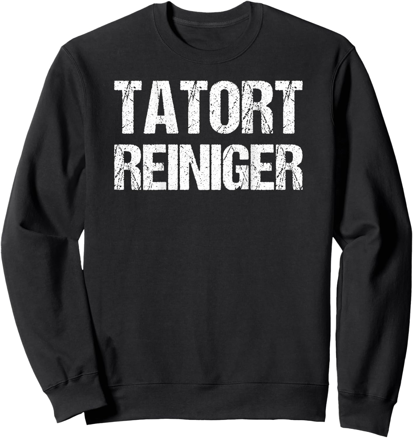 Tatort Cleaner Costume Fancy Dress Moth Party Funny , black Sweatshirt - Sweatshirt | Black