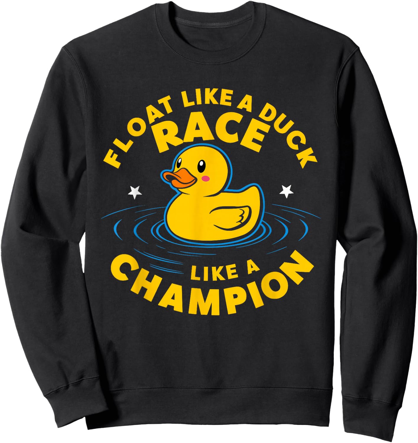 Rubber Duck Racing Team Family Competition Race Sweatshirt - Sweatshirt | Black