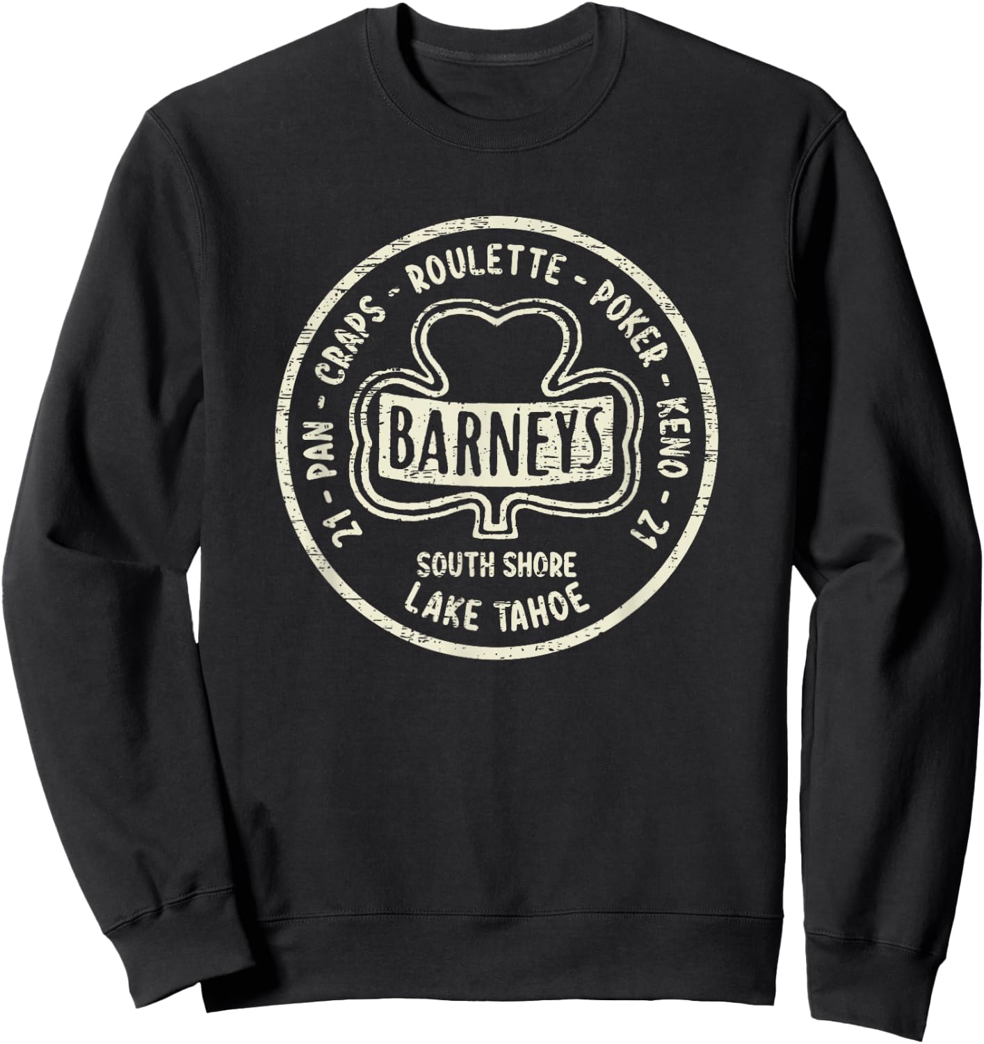 Lake Tahoe Vintage Advertisement Sweatshirt - Sweatshirt | Black