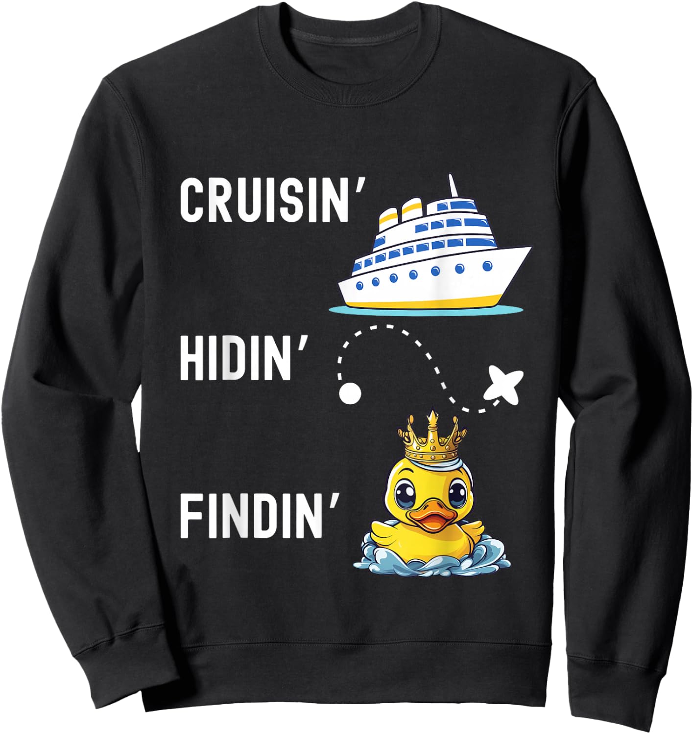 Rubber Duck Hunter Cruise Duck Hunting Sweatshirt - Sweatshirt | Black