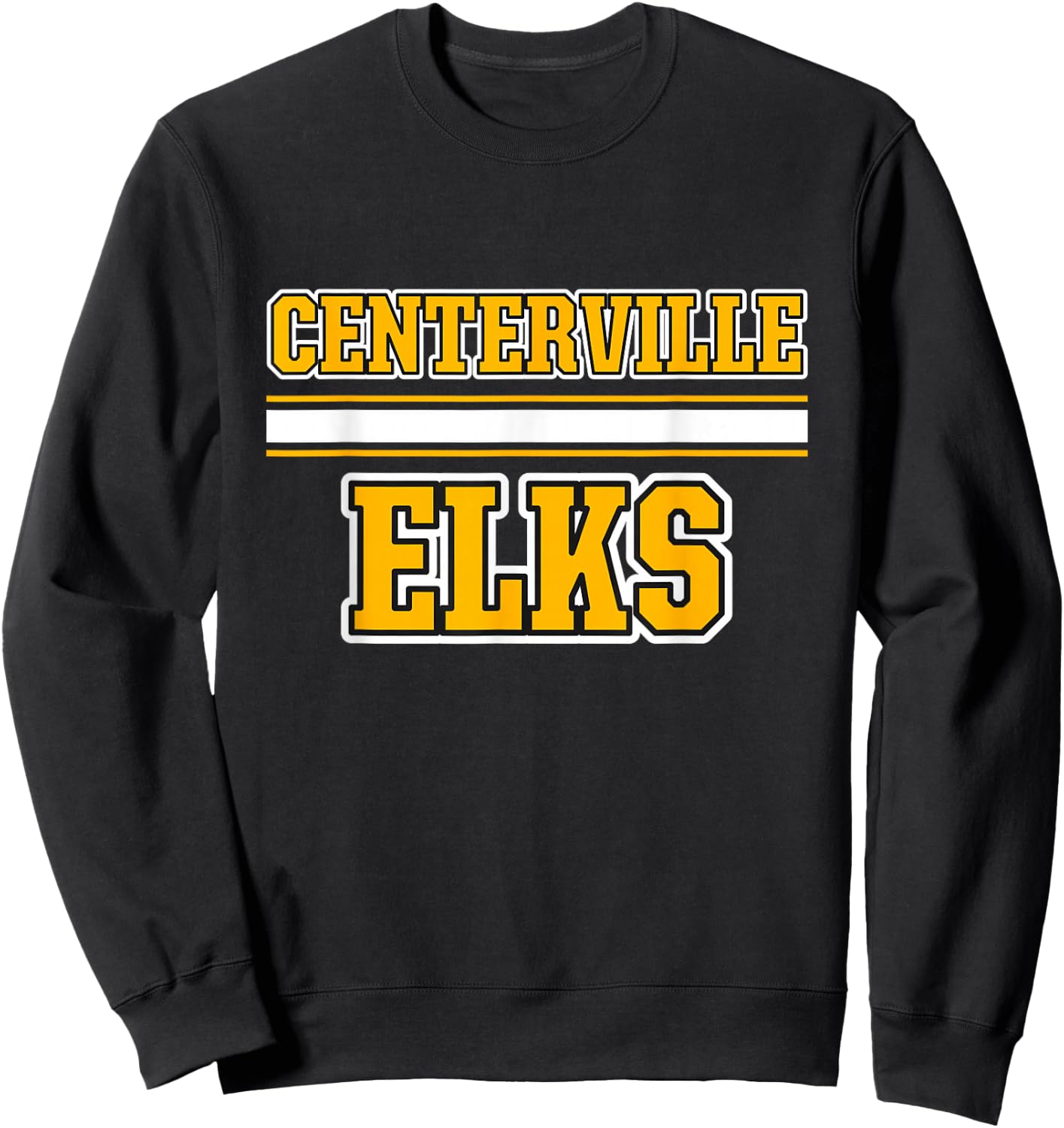 Centerville Elks Horizontal Stripes Sweatshirt - Sweatshirt | Black
