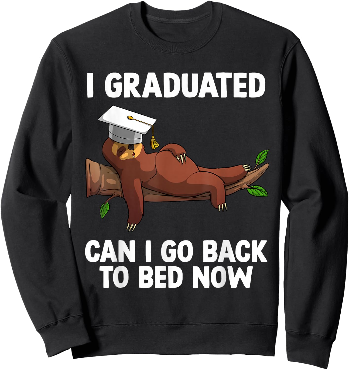 Funny Graduation Art Women PhD MBA Masters Graduated Sweatshirt - Sweatshirt | Black