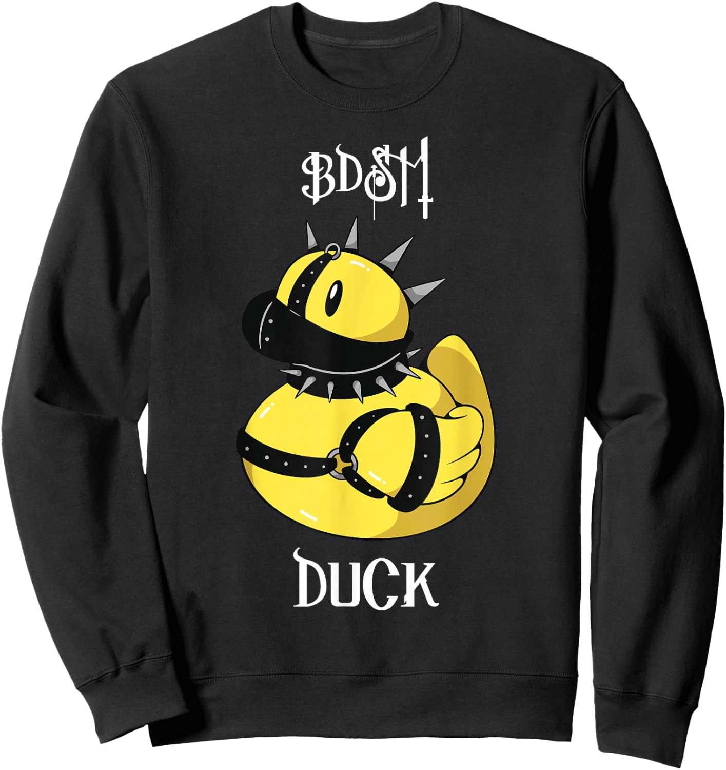 BDSM Duck Gag Fetish Bondage Gift Sweatshirt - Sweatshirt | Black