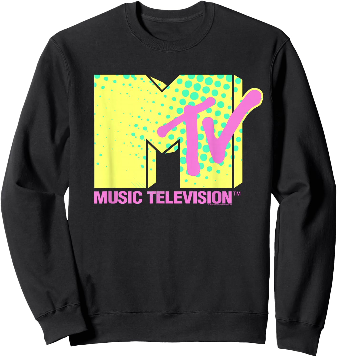 MTV Neon Logo , black Sweatshirt - Sweatshirt | Black