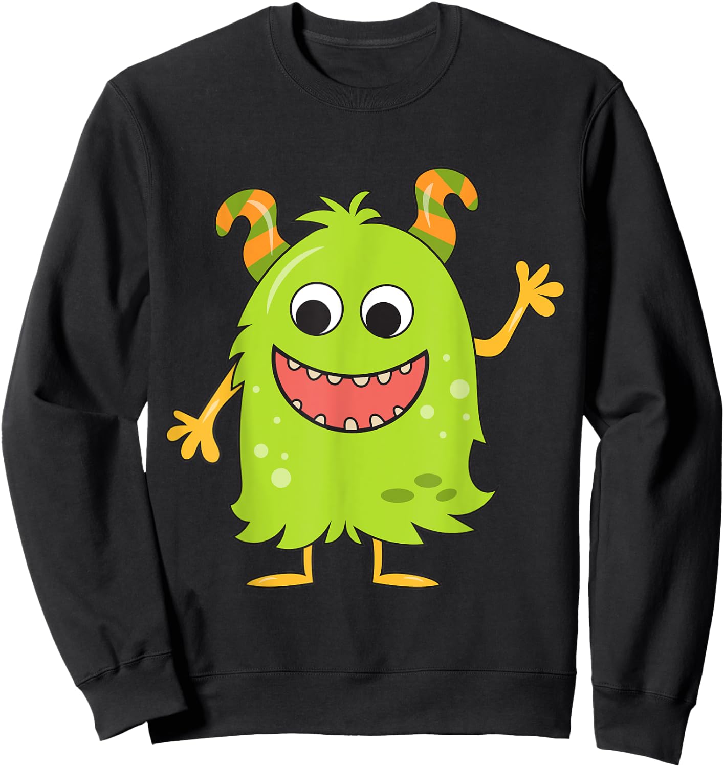 Cute Monster Kids Boys Monster Lover Sweatshirt - Sweatshirt | Black