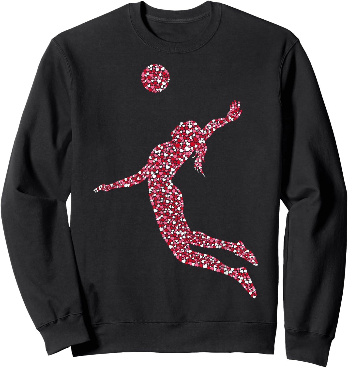 Volleyball Mädchen Volleyballerin Kinder Frauen Sweatshirt - Sweatshirt | Black