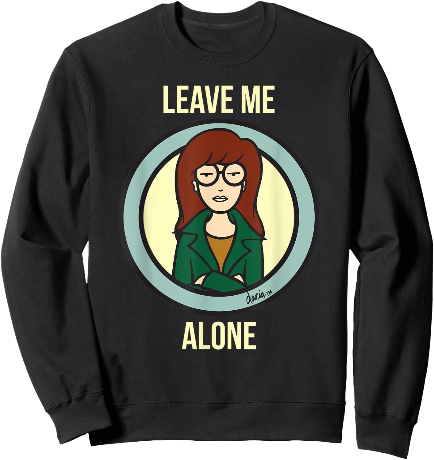 Mademark x Daria - Leave Me Alone Daira Sweatshirt - Sweatshirt | Black