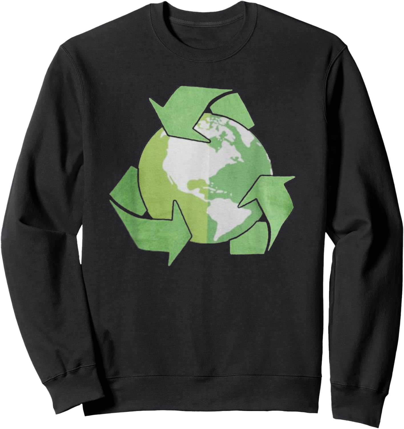 Recycle shirt for , recycle for girls, recycle for boys Sweatshirt - Sweatshirt | Black