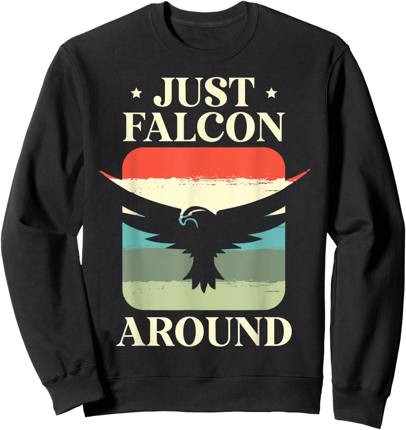 Just Falcon Around Bird Owner Ornithology Falconry Sweatshirt - Sweatshirt | Black