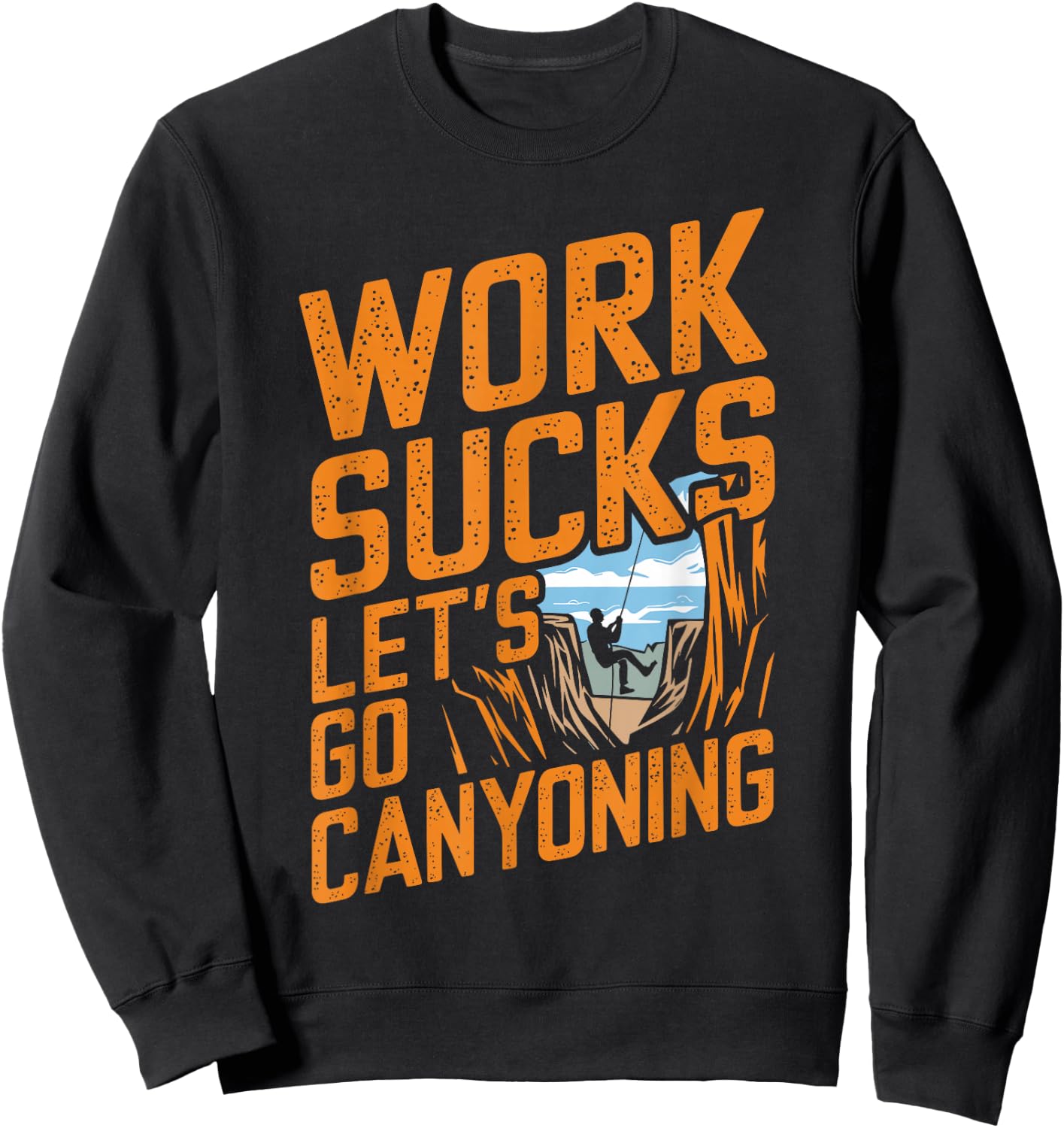 Canyoning Climbing Torrent - Downhill Canyoning , Black, S Sweatshirt - Sweatshirt | Black