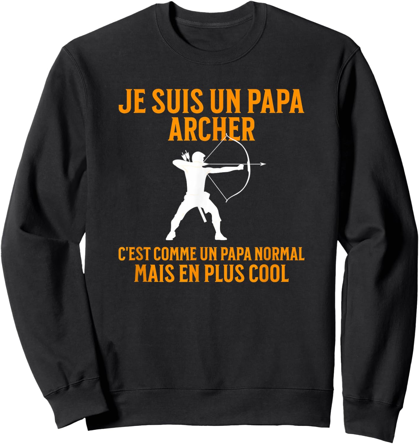 Papa Archer | Archer Gift | Humor Archery Sweatshirt - Sweatshirt | Black