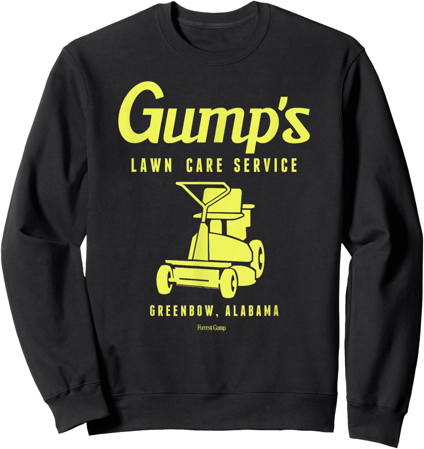 Forrest Gump Lawn Care Service Sweatshirt - Sweatshirt | Black