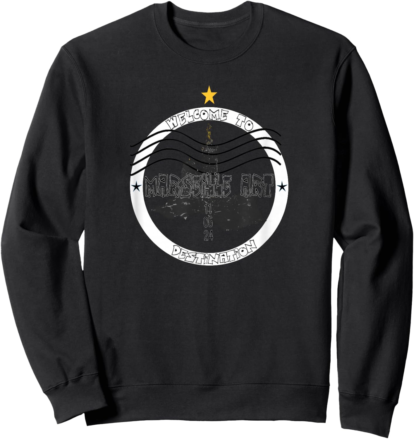 Exclusive Design Notre-Dame de la Garde Marseille – Gift, Black, S Sweatshirt - Sweatshirt | Black