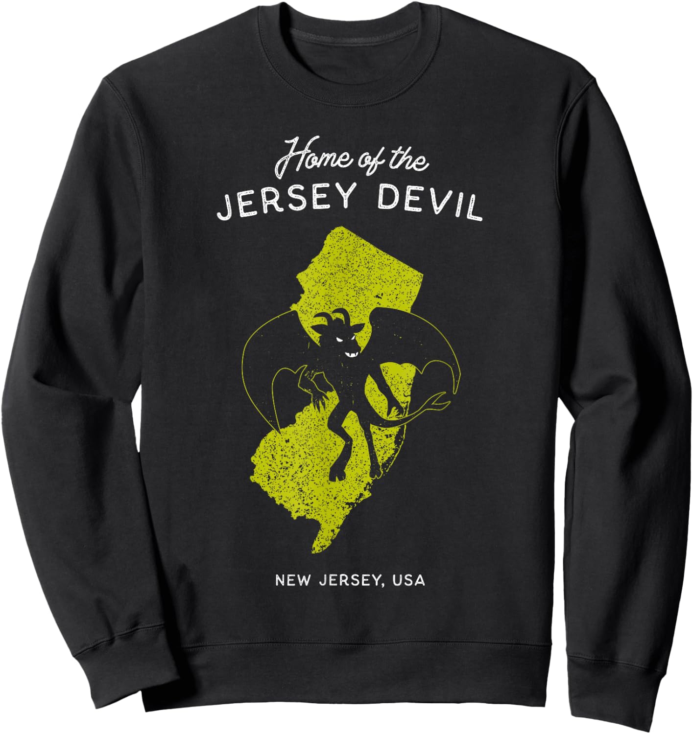 Home of the Jersey Devil - New Jersey, USA Sweatshirt - Sweatshirt | Black