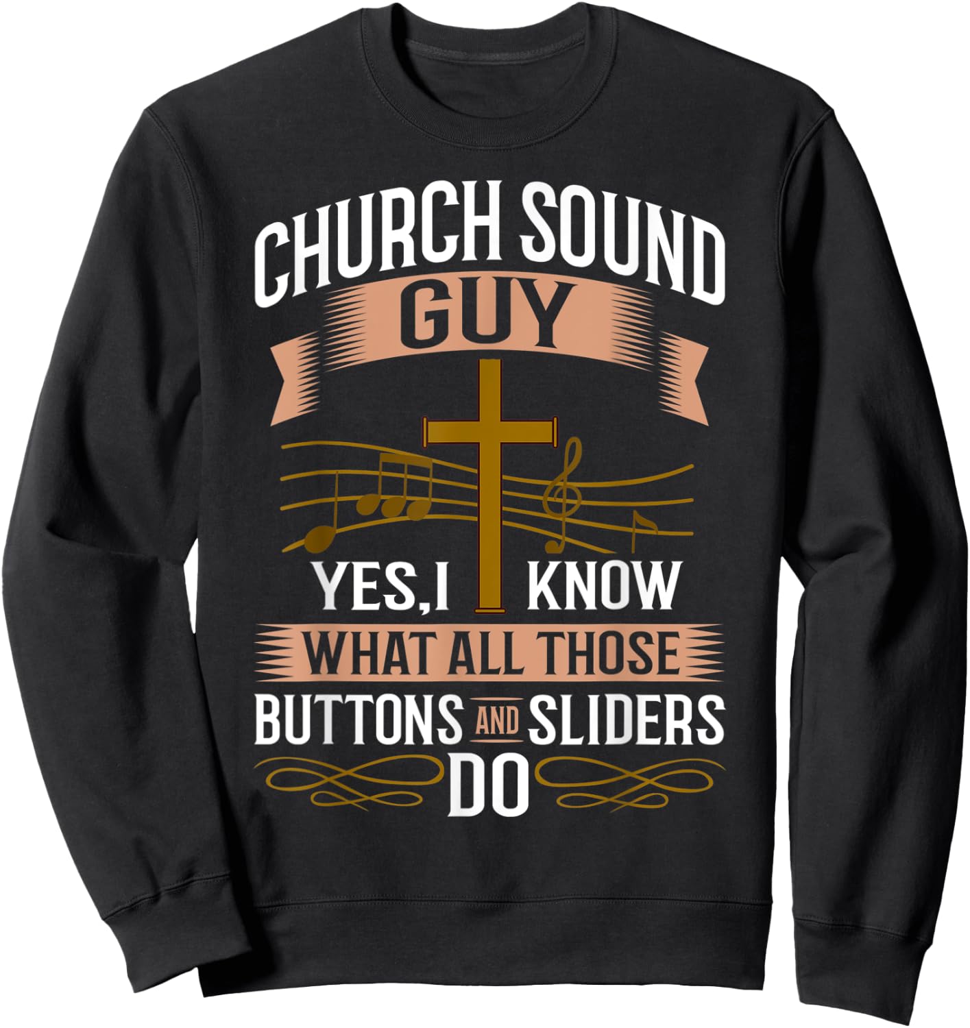 Church Sound Engineer Audio System Music Christian Sweatshirt - Sweatshirt | Black