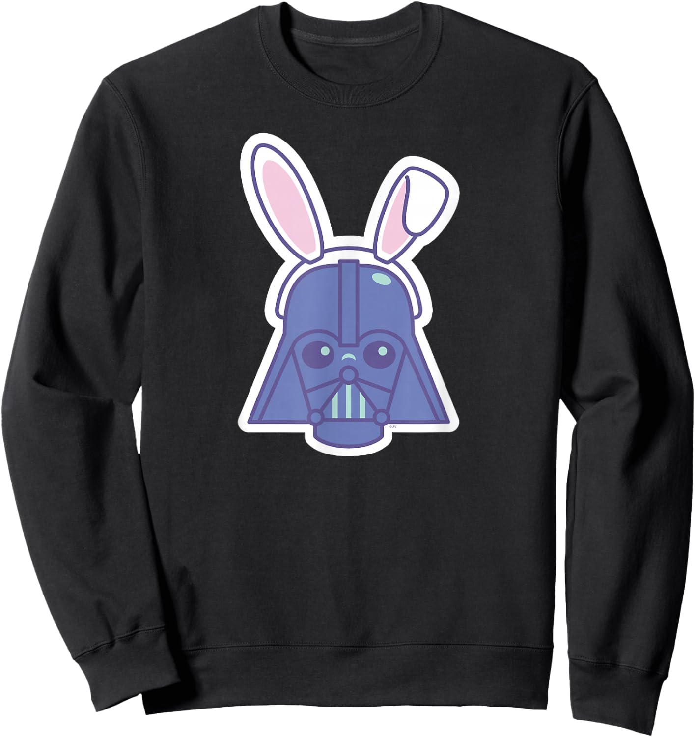 Star Wars Darth Vader Sticker Style Rabbit Ears Easter Bunny Sweatshirt - Sweatshirt | Black