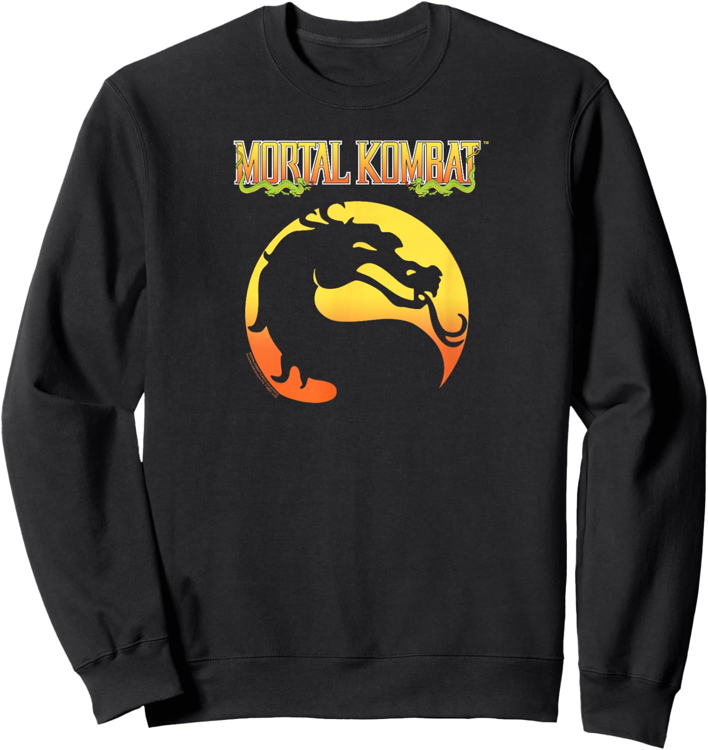 Mortal Kombat Klassic Logo Sweatshirt - Sweatshirt | Black