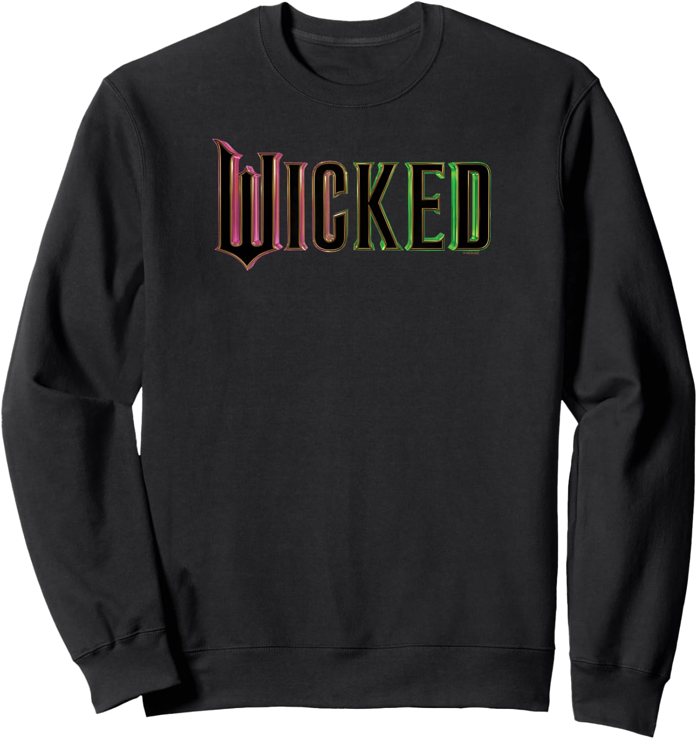 Wicked Pink and Green Logo Sweatshirt - Sweatshirt | Black