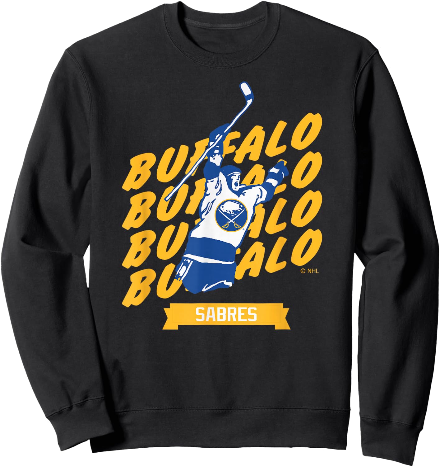 Buffalo Sabres Graffiti Black Officially Licensed Sweatshirt - Sweatshirt | Black