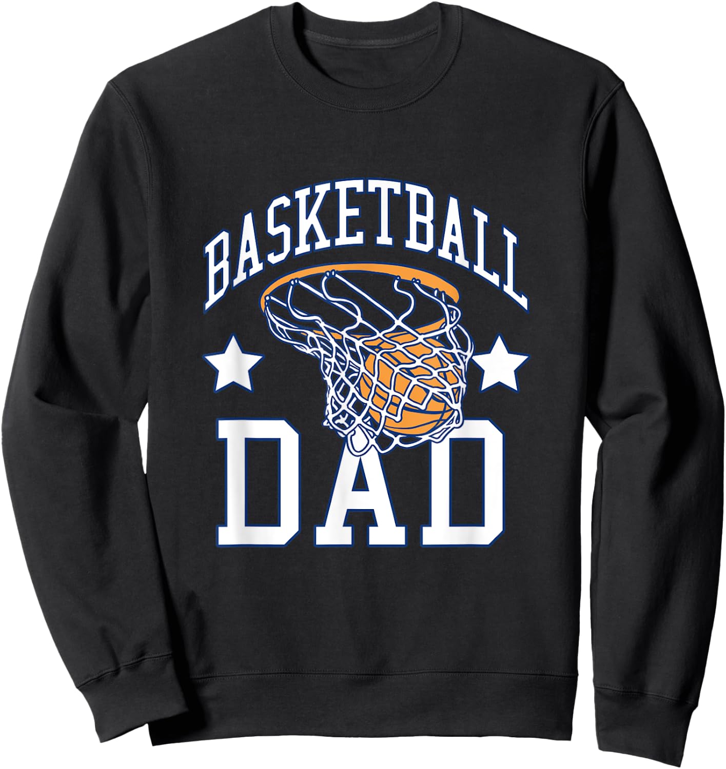 Basketball Dad Coach Sports Fan Sweatshirt - Sweatshirt | Black