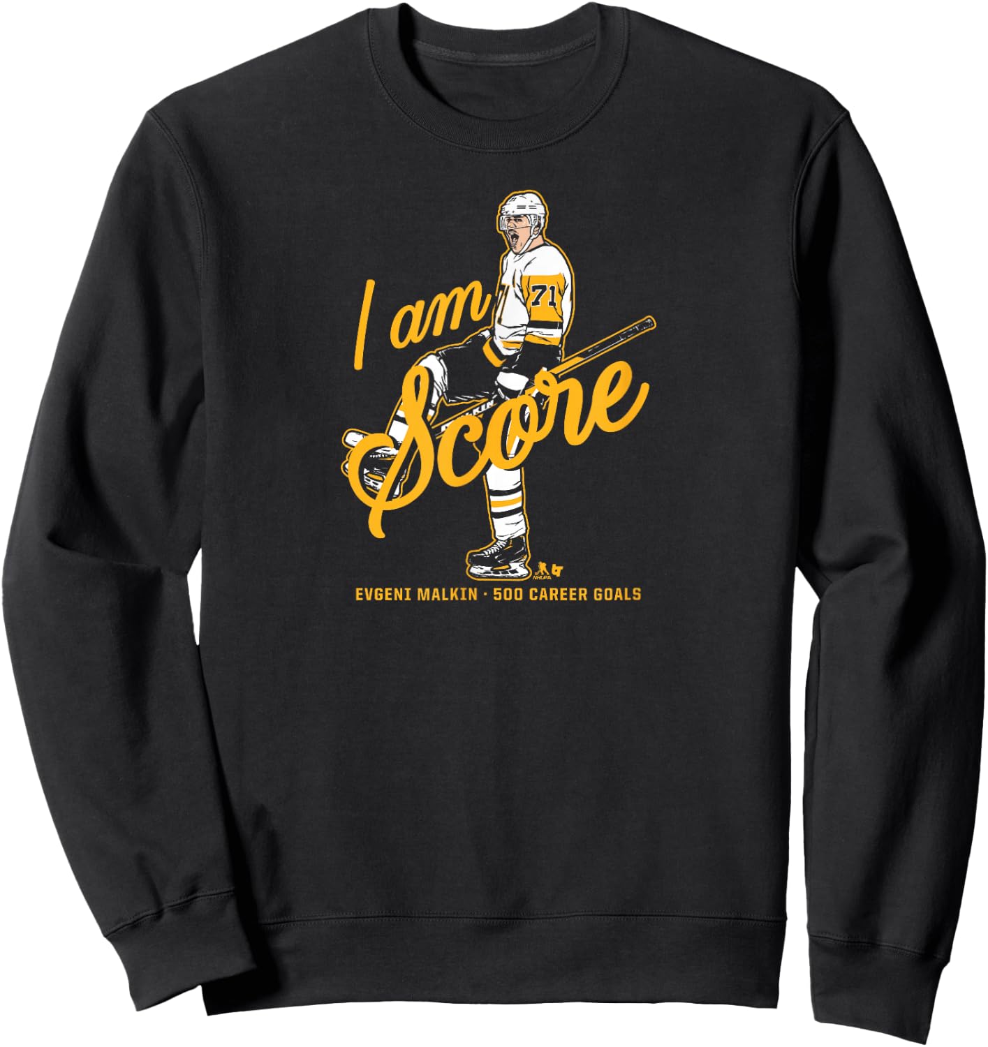 Evgeni Malkin - 500 Goals - Pittsburgh Hockey Sweatshirt - Sweatshirt | Black