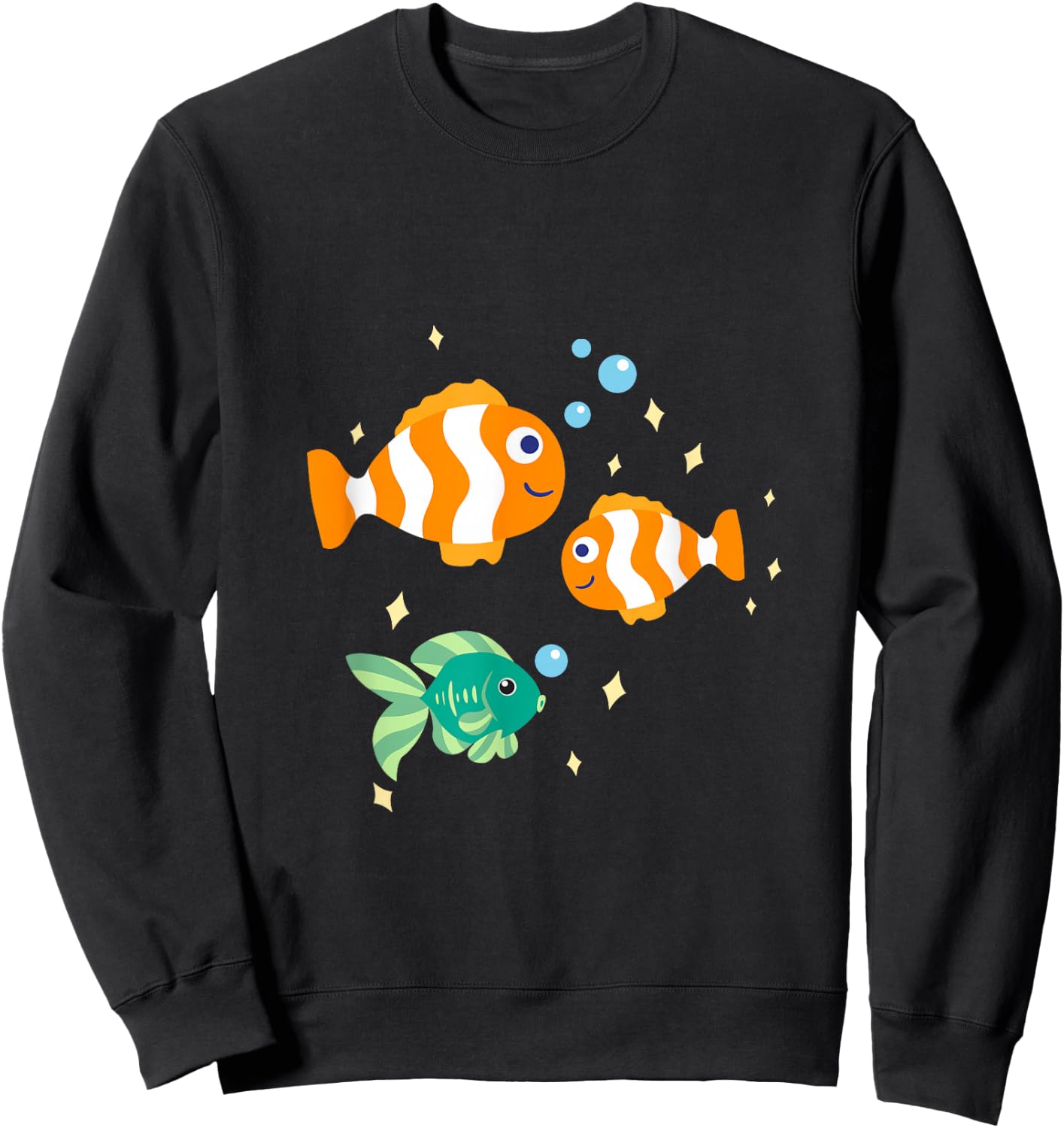 Unterwasserwelt mit Fischen und Meerestieren Sweatshirt - Sweatshirt | Black