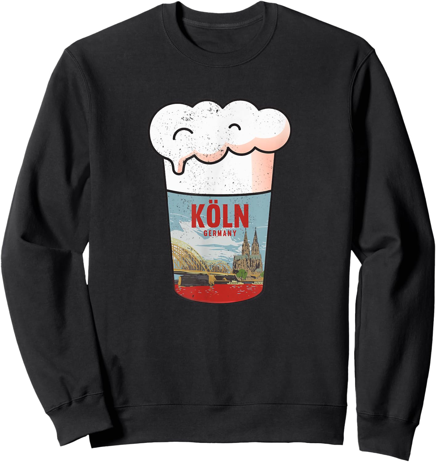 Köln Germany Ming Kölle Cologne Skyline Sweatshirt - Sweatshirt | Black