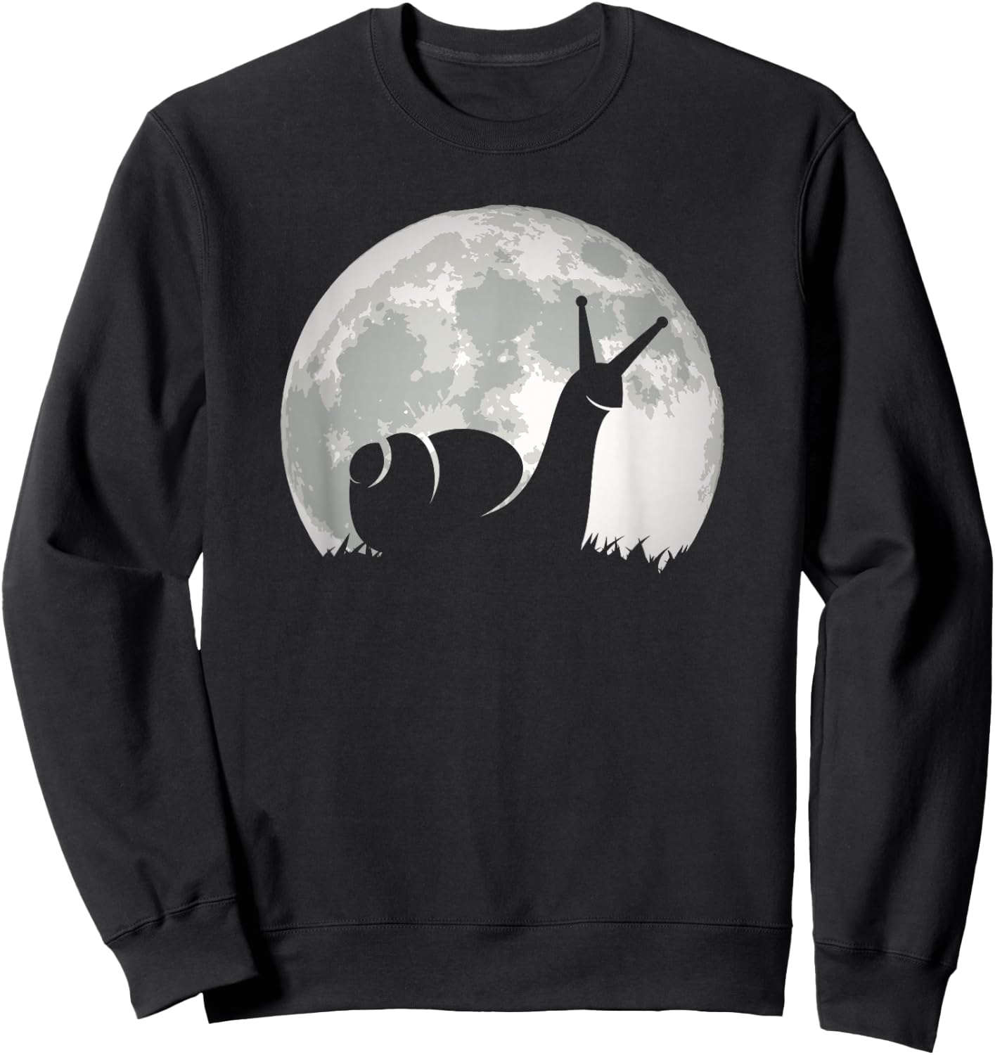 Retro Mond Schnecke Sweatshirt - Sweatshirt | Black