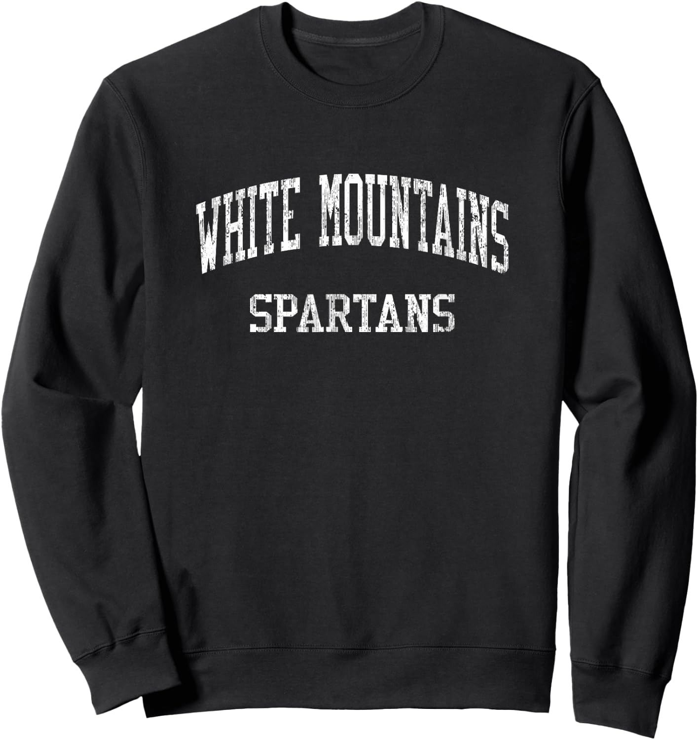 White Mountains High School HS Whitefield NH Vintage Sports Sweatshirt - Sweatshirt | Black