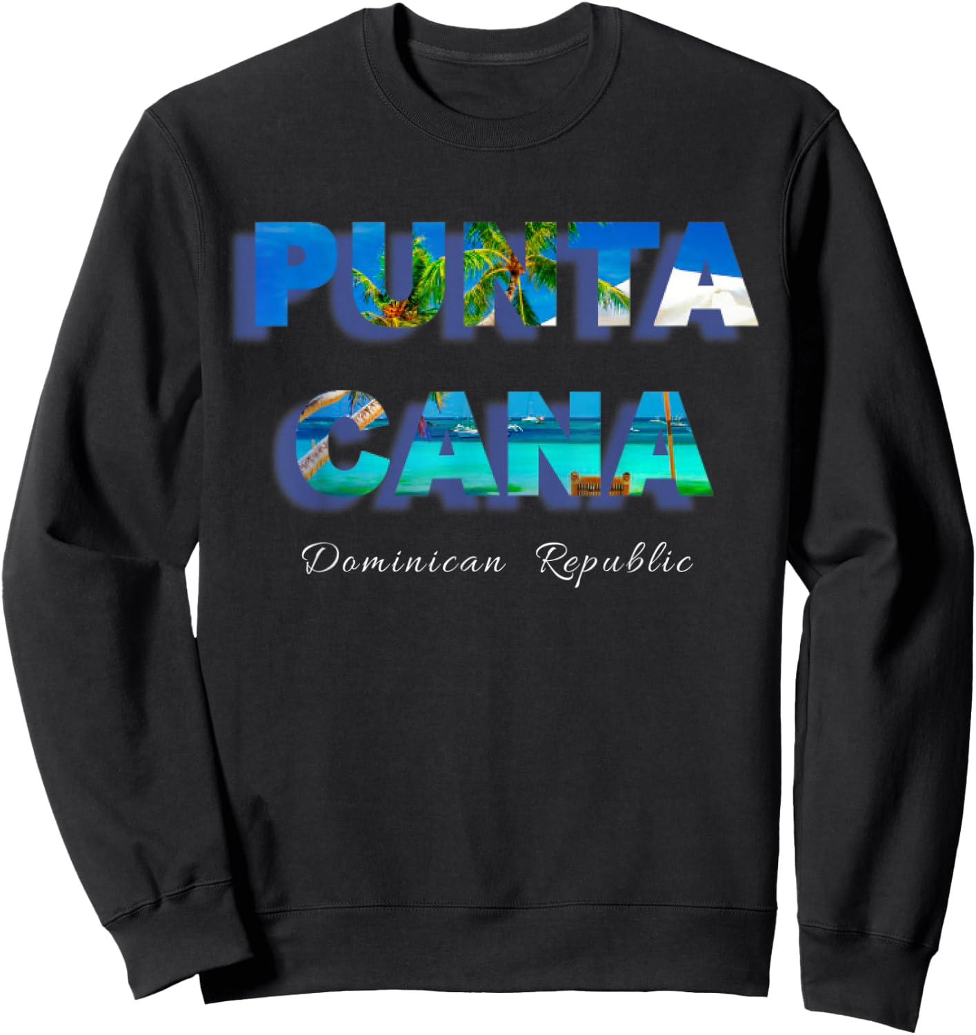 Punta Cana Dominican Republic Souvenir Gift Sweatshirt - Sweatshirt | Black