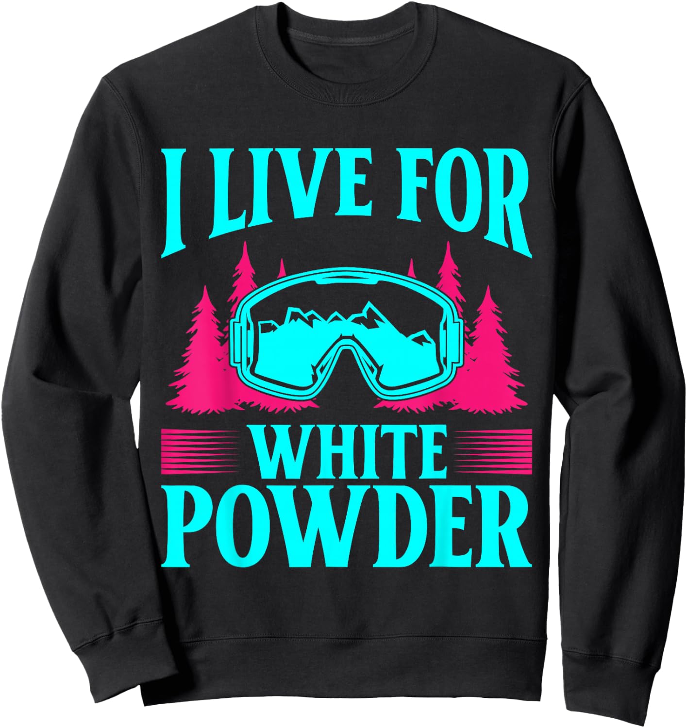Ski 90s 80s Ski Outfit Retro Skiing Sweatshirt - Sweatshirt | Black