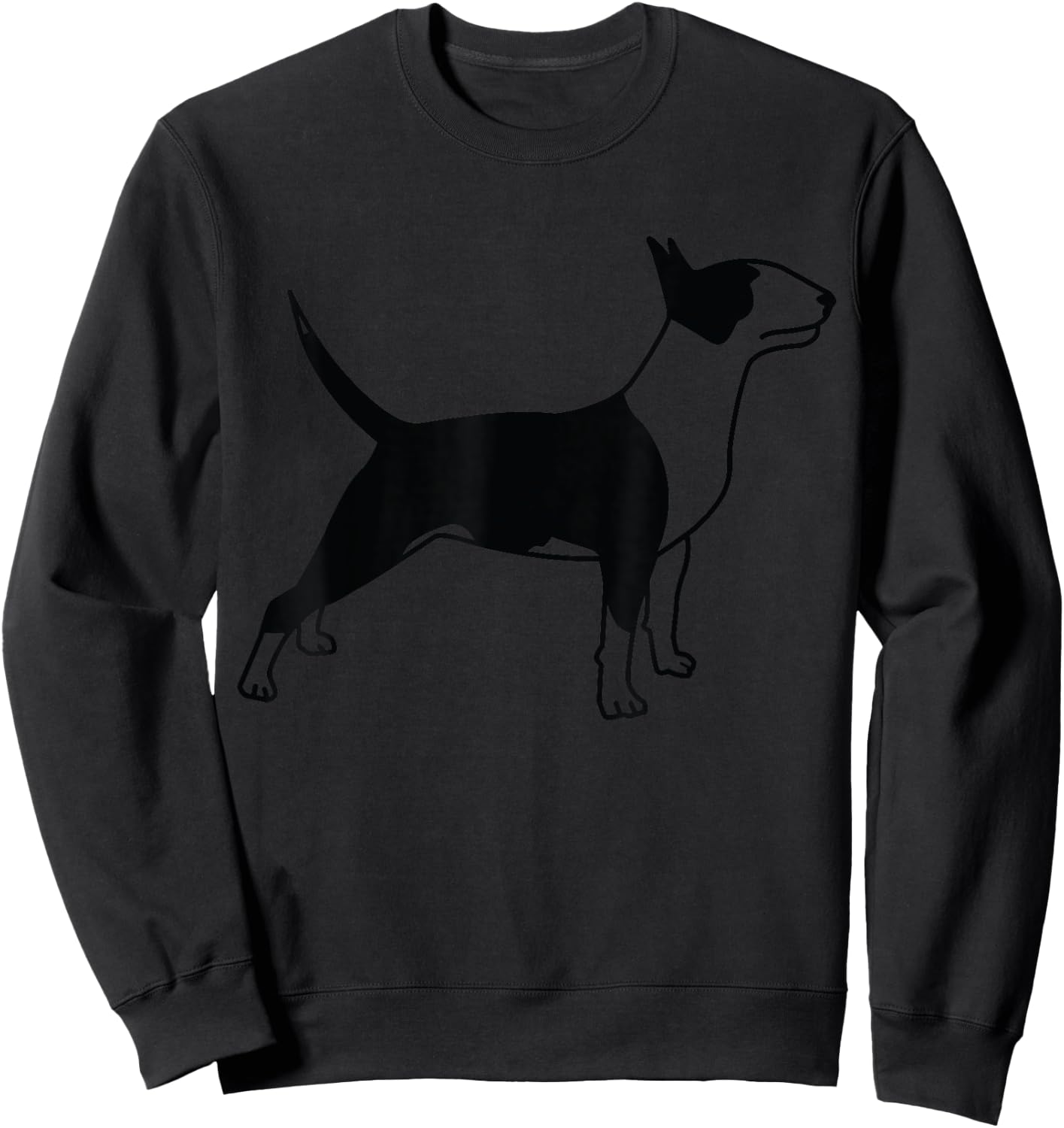 Bullterrier walking dog owners dog gift dog fan Sweatshirt - Sweatshirt | Black