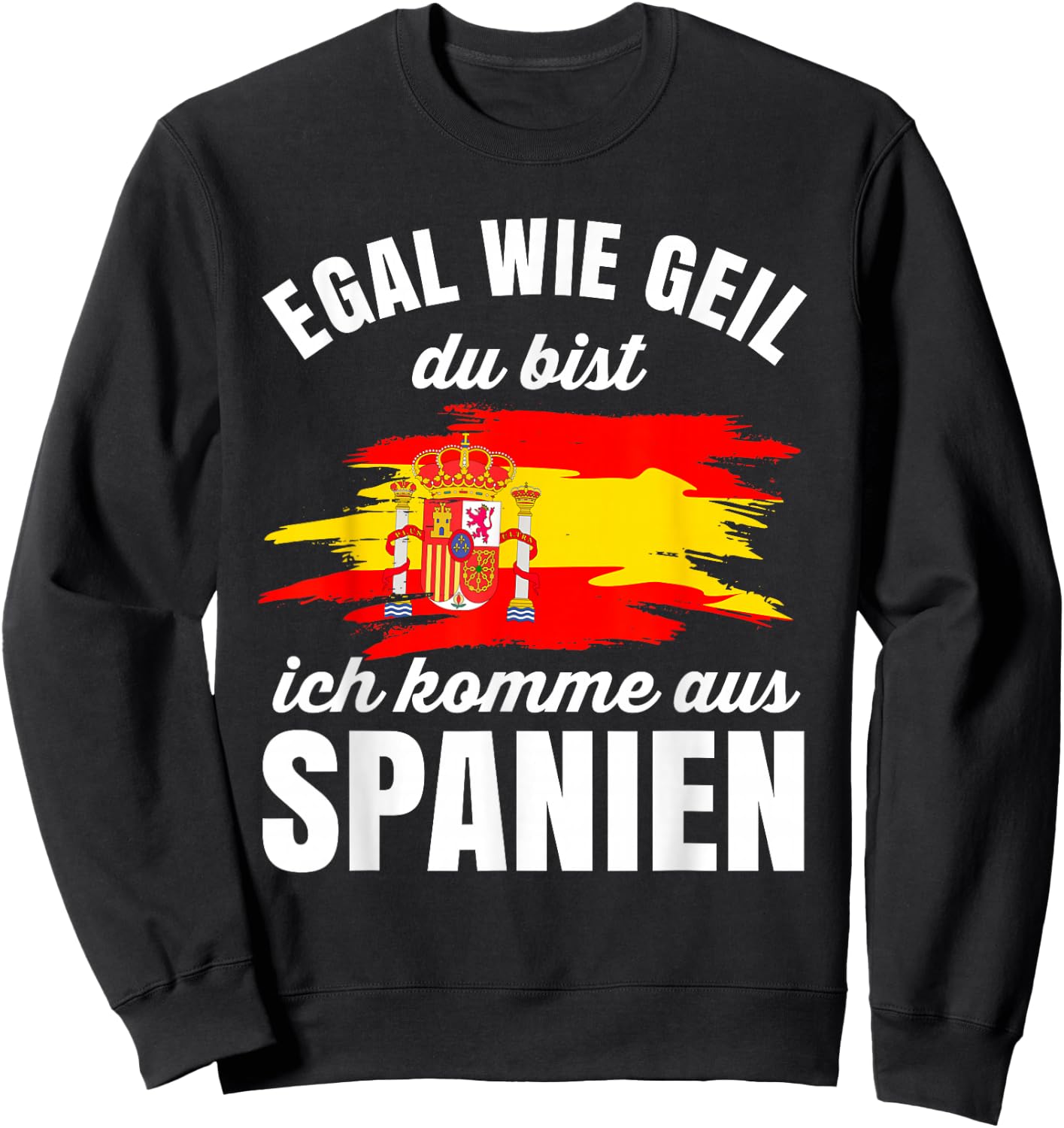 Spanien Damen Madrid Spain Espanol Herren Barcelona Sweatshirt - Sweatshirt | Black