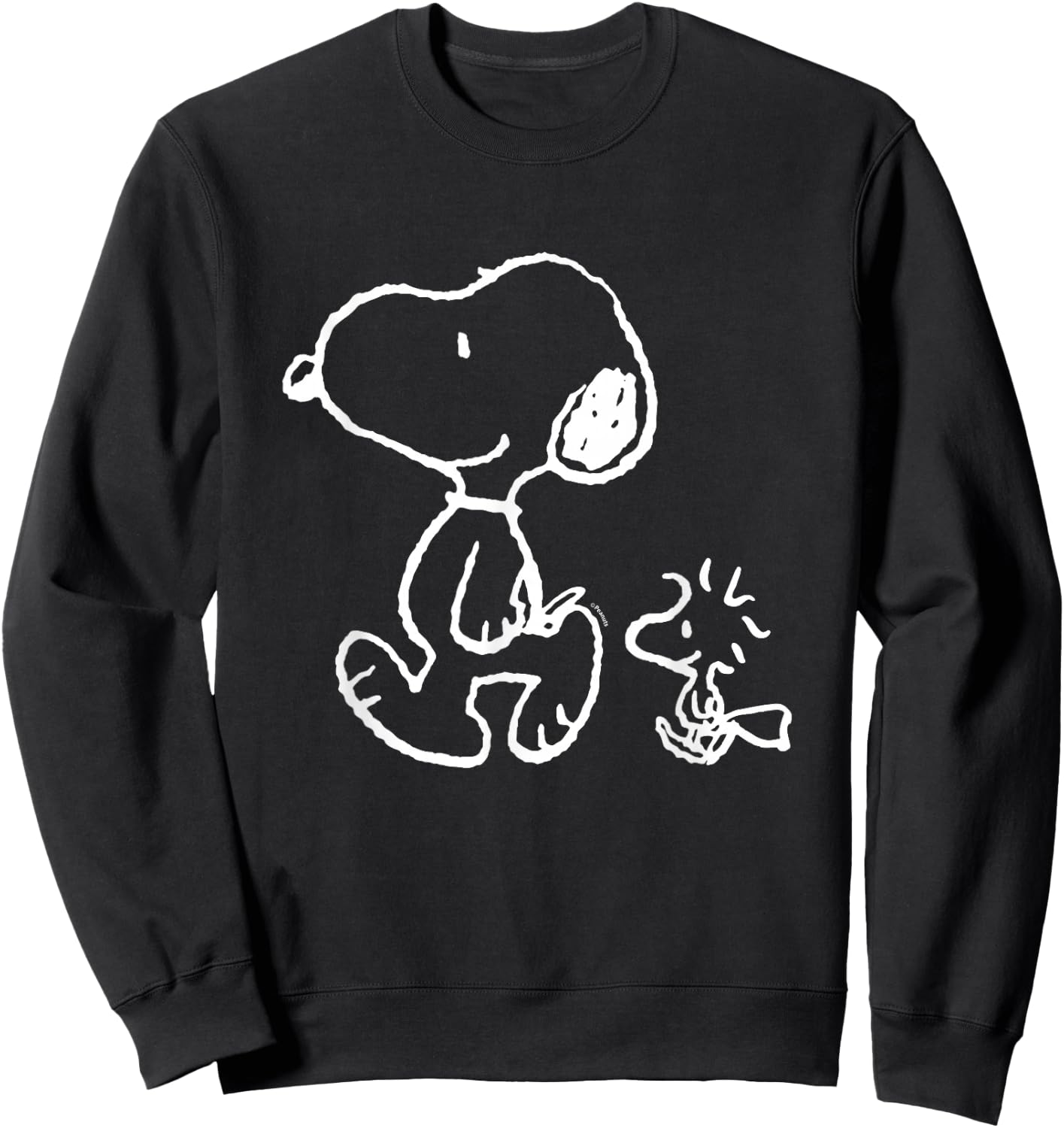 Peanuts Snoopy Woody Walk , black Sweatshirt - Sweatshirt | Black