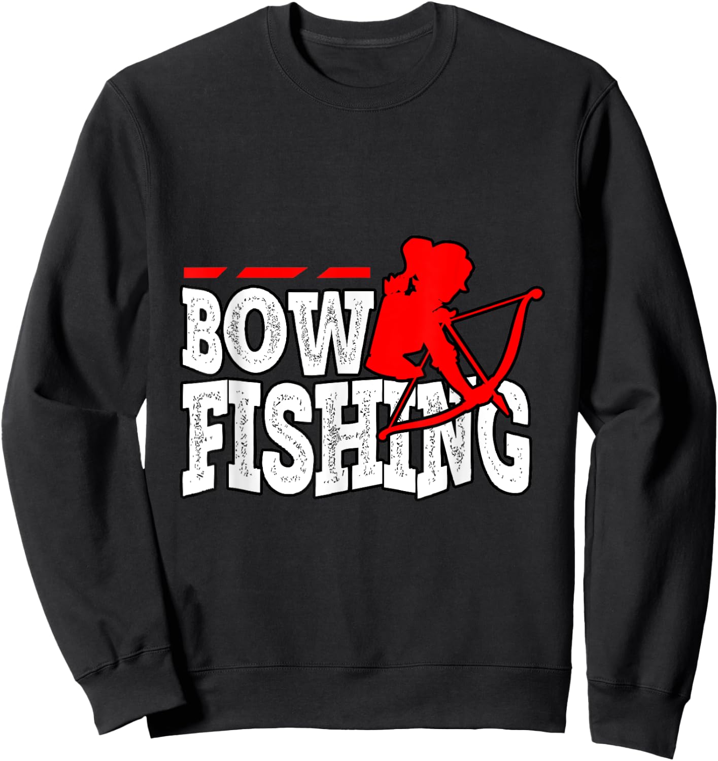 Fishinglife Bow Fishing Camping Fish Lover Fisher Sweatshirt - Sweatshirt | Black