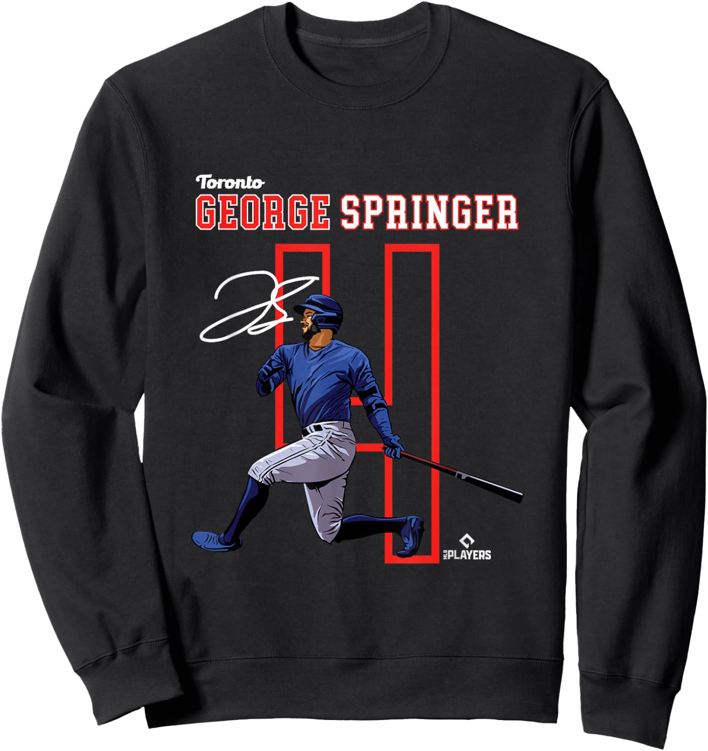 George Springer | Toronto Baseball Players | MLBGSR3004 Sweatshirt - Sweatshirt | Black