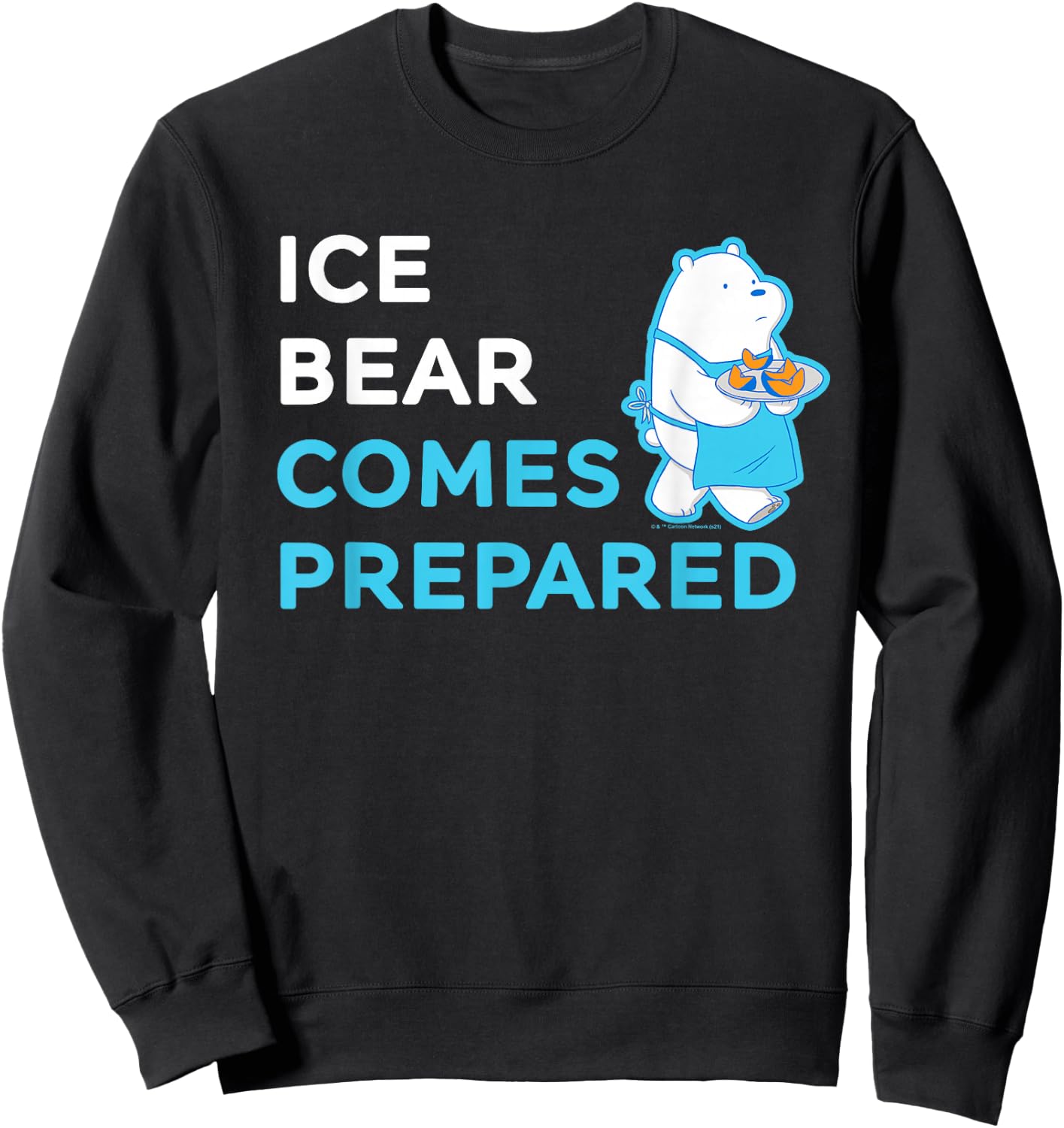 We Bare Bears Ice Bear Comes Prepared Sweatshirt - Sweatshirt | Black