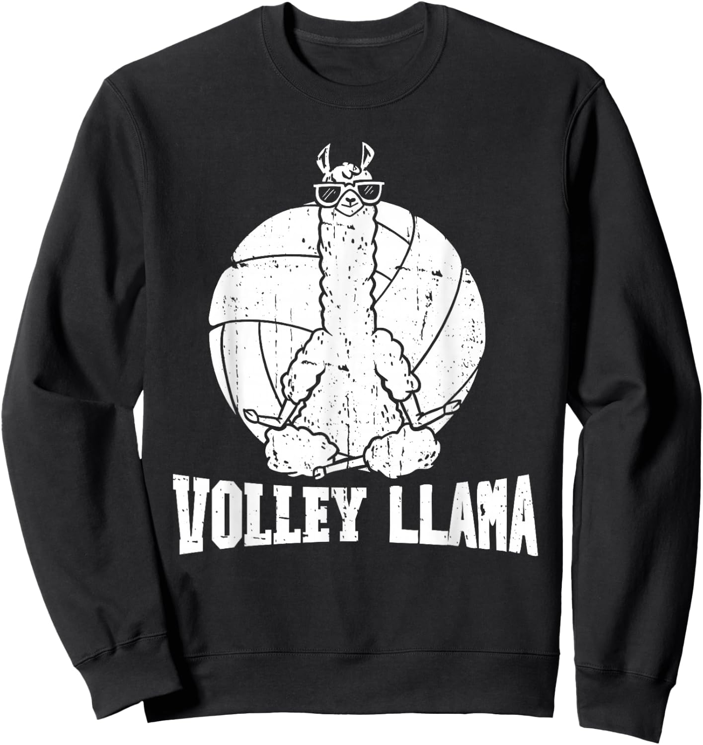 Volley Llama Sweatshirt - Sweatshirt | Black