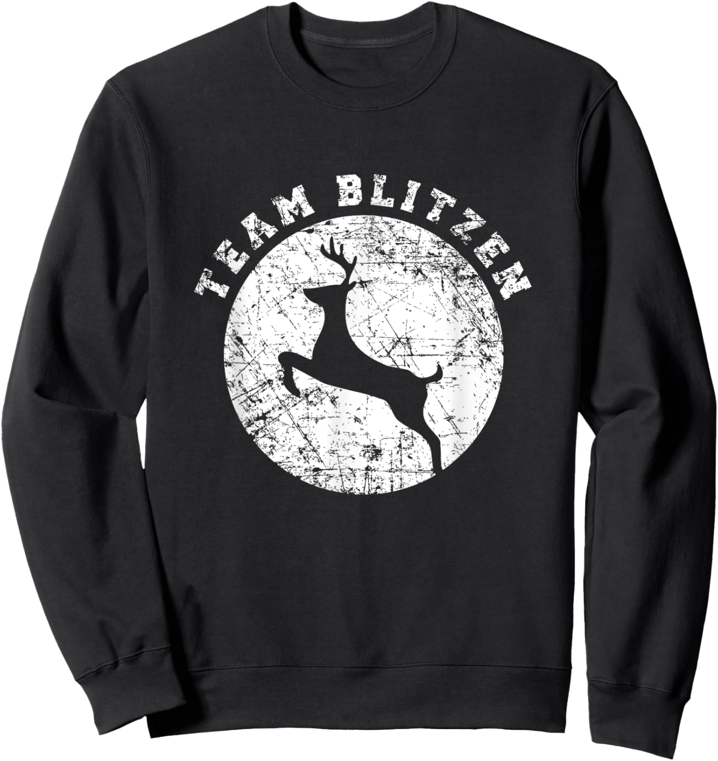 Team Blitzen Funny Cute Christmas Gift Kids Adult Sweatshirt - Sweatshirt | Black