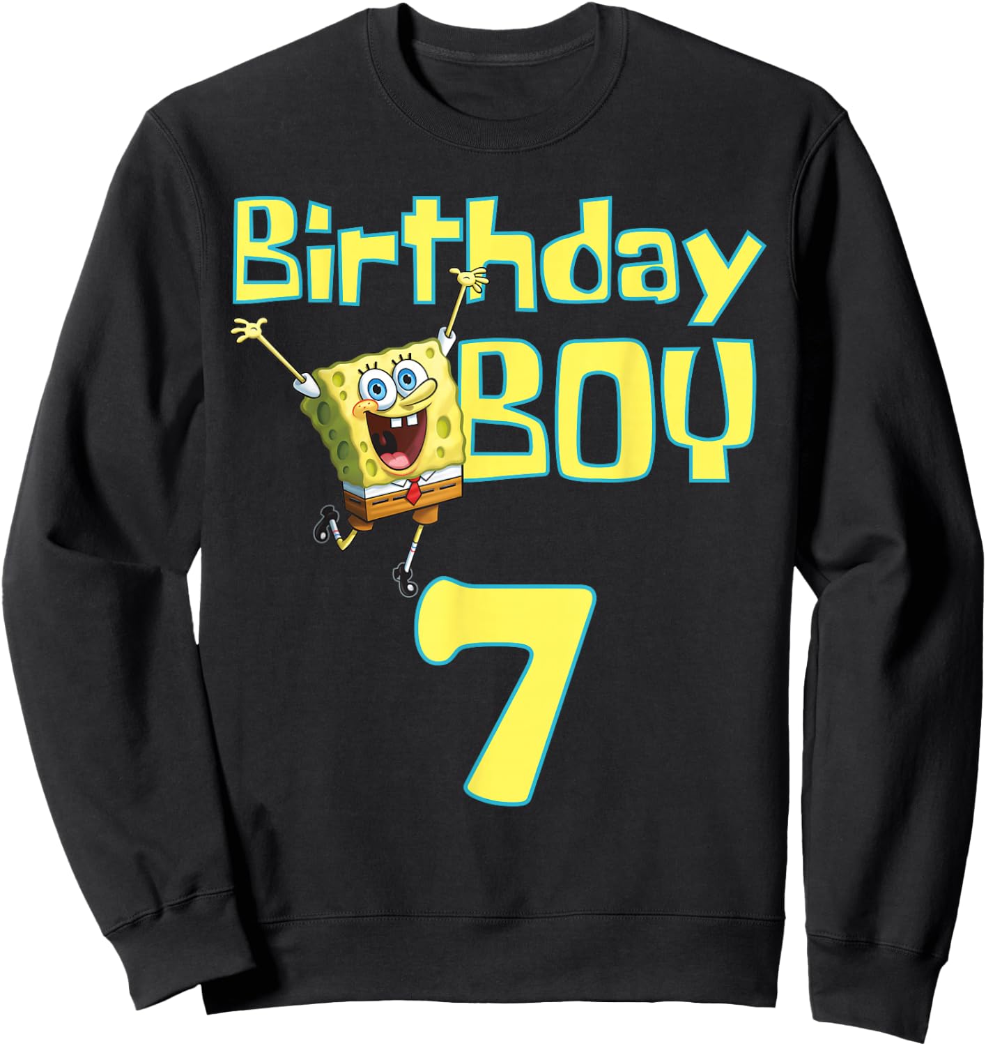 Mademark x SpongeBob SquarePants - SpongeBob SquarePants Birthday Boy 7 Sweatshirt - Sweatshirt | Black