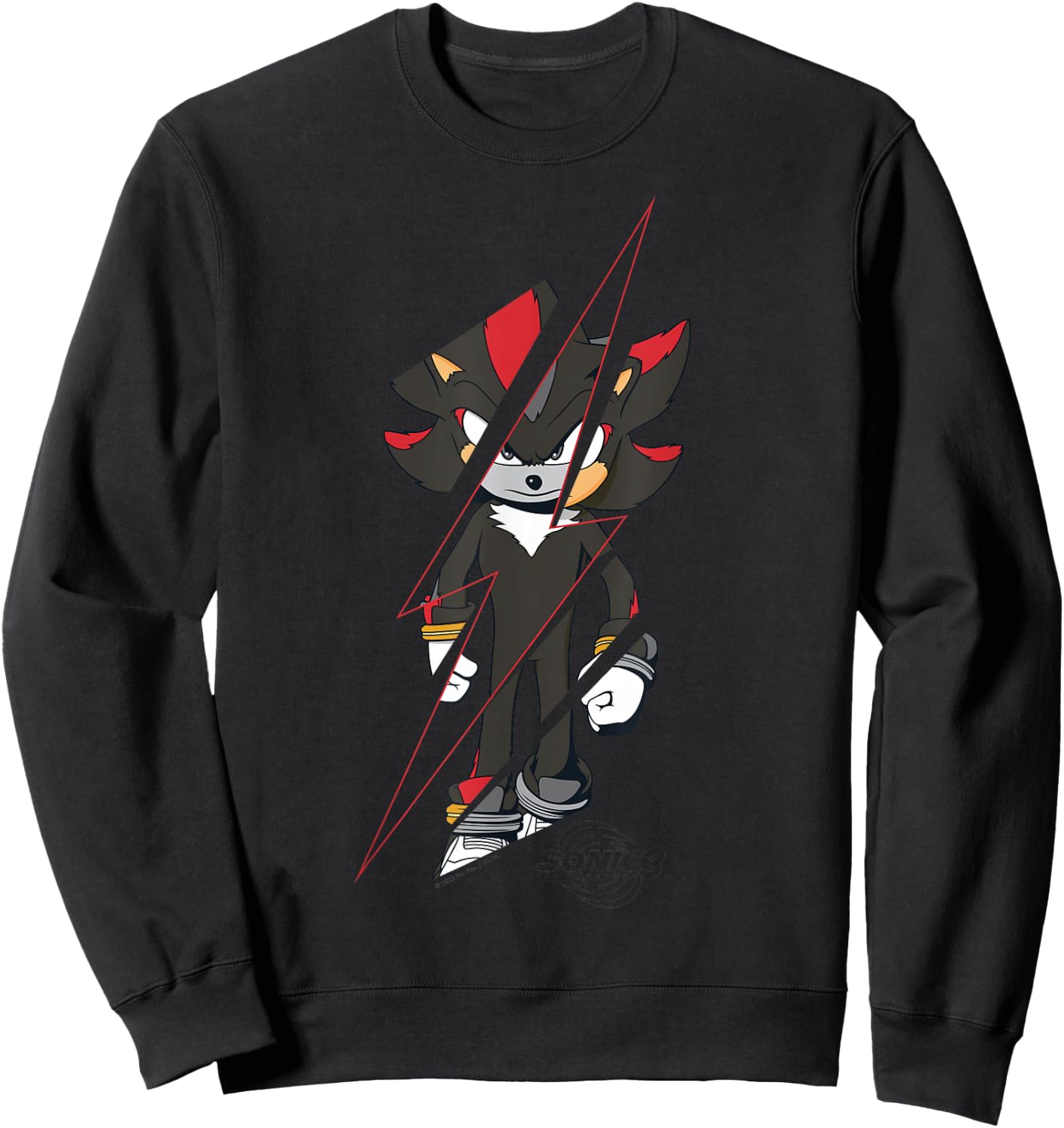 Sonic The Hedgehog 3 - Shadow Bolt Sweatshirt - Sweatshirt | Black