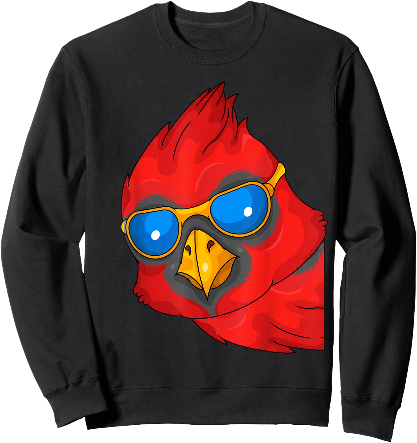 Northern Cardinal Bird Lover Men Bird Watching Cardinal Sweatshirt - Sweatshirt | Black