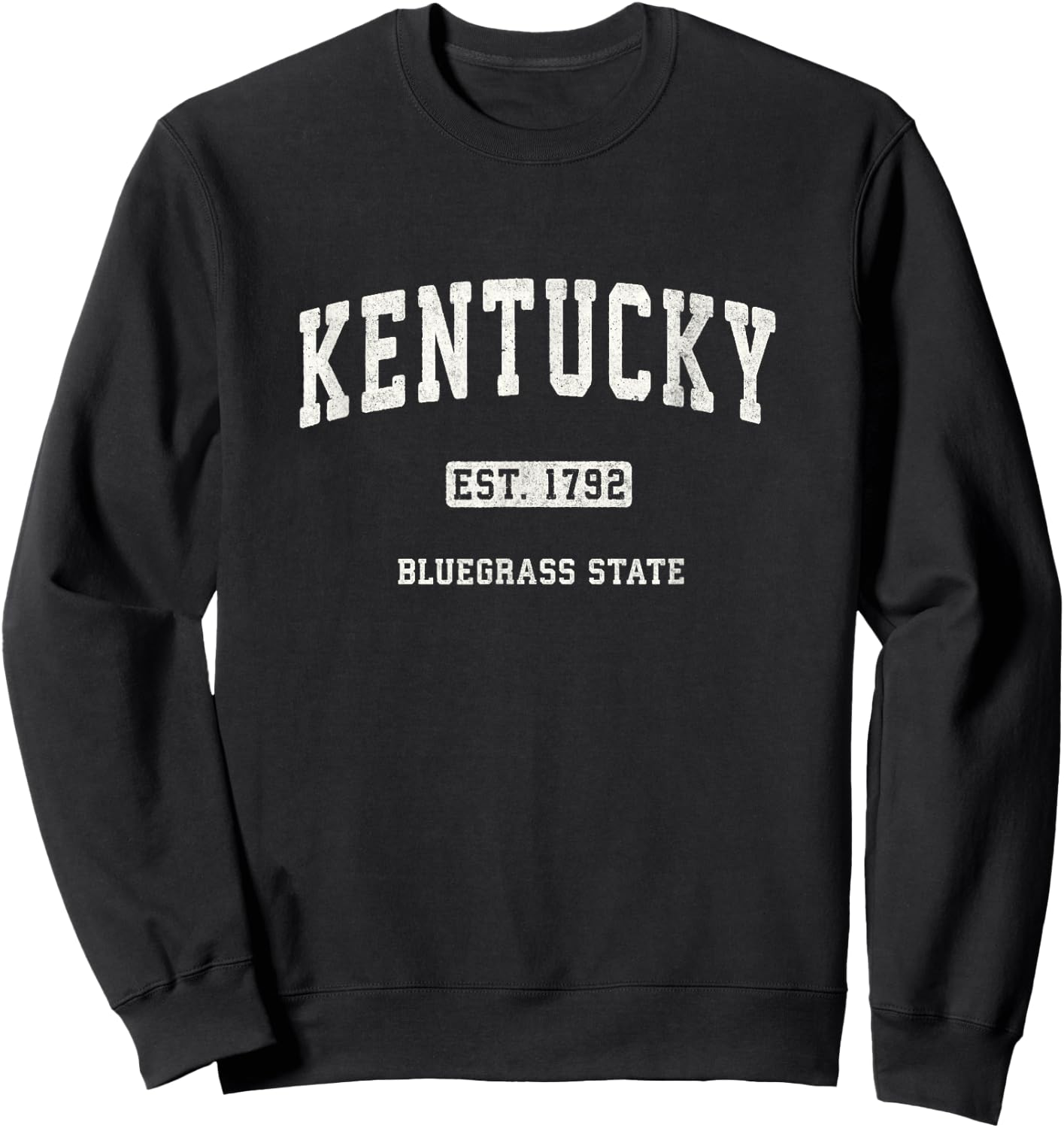 Kentucky KY Vintage Sports Design Retro Varsity Sweatshirt - Sweatshirt | Black