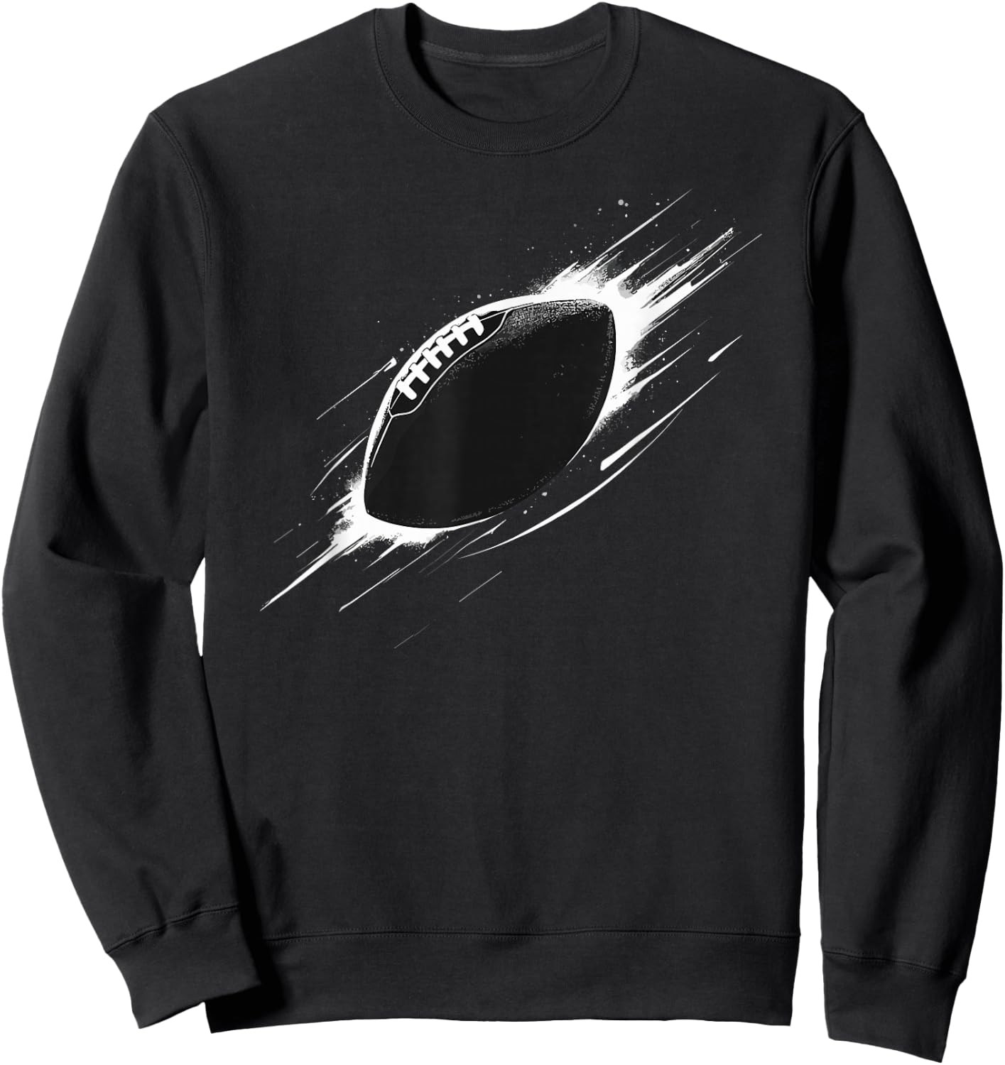 American Football Minimal Football Graphic , black Sweatshirt - Sweatshirt | Black